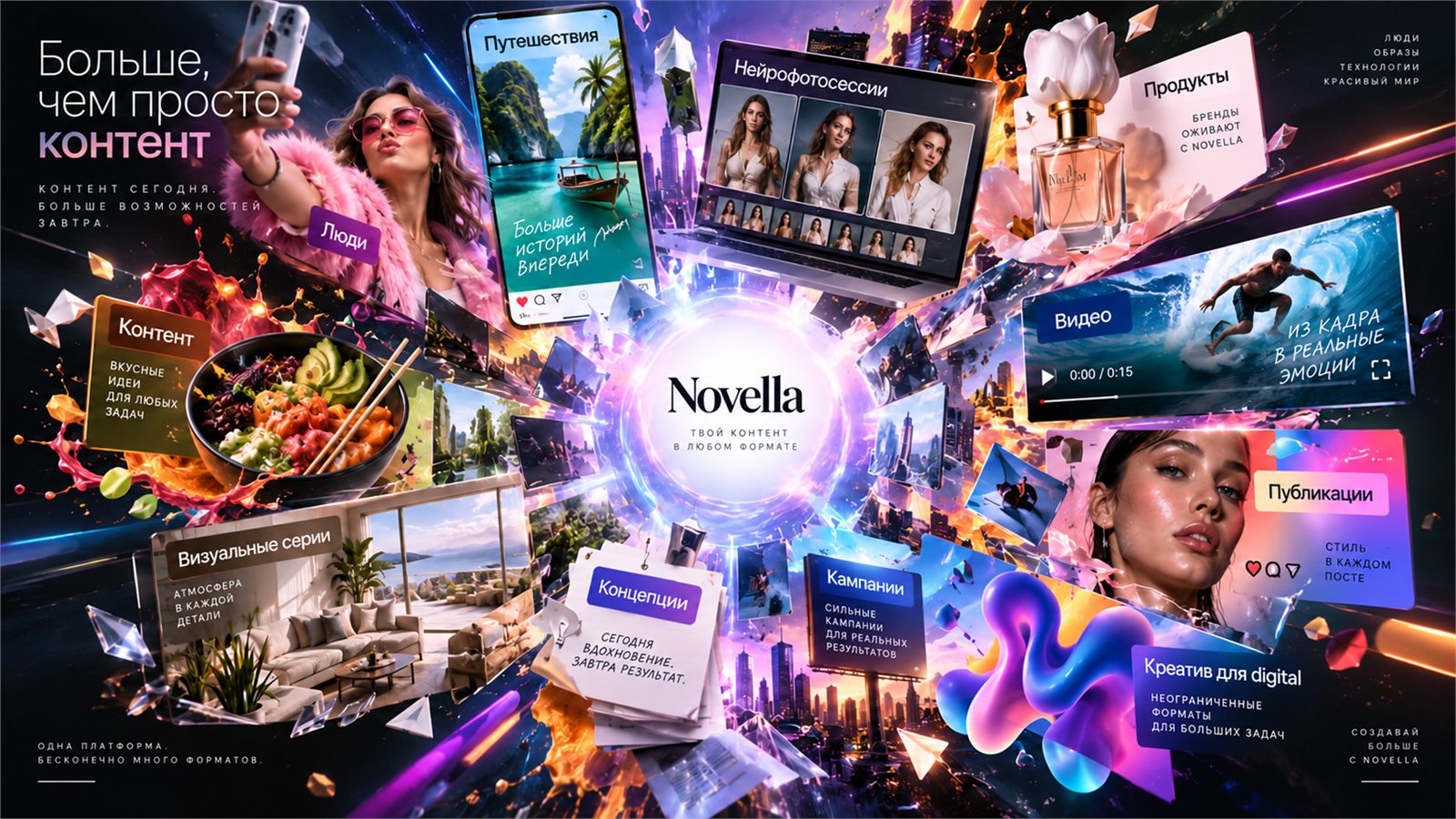 Контент — визуальное направление Novella