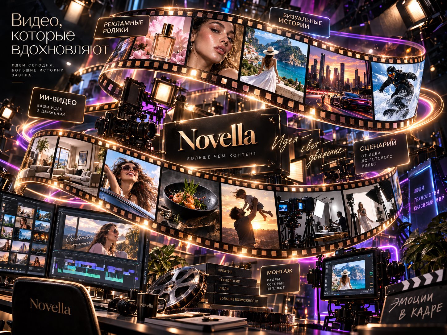 Видео — визуальное направление Novella